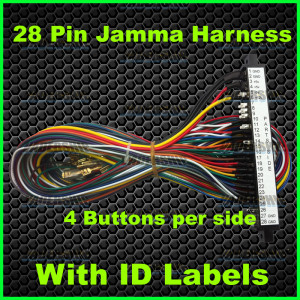 28 Pin Jamma Harness (4 Buttons per Side) – Vadership's Amusements & Parts